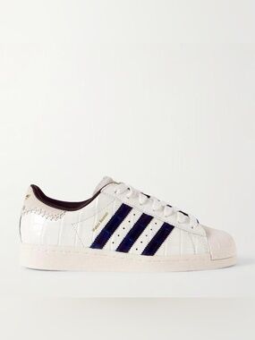 NWT ADIDAS ORIGINALS + Wales Bonner Superstar croc-effect leather sneakers